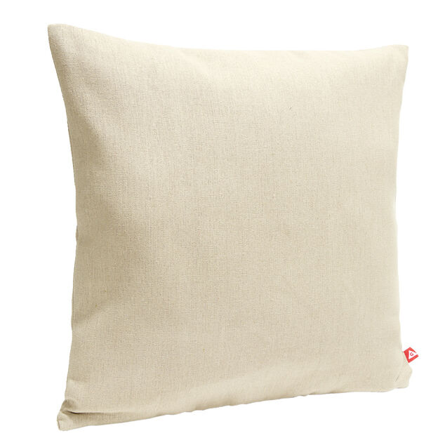 Housse de coussin carr&eacute;e coton tiss&eacute; avec fermeture 40x40cm - 2 mod&egrave;les