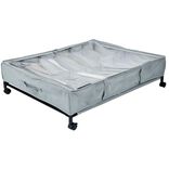 Rangement dessous de lit 12 compartiments souple à roulettes 76x60xH20cm