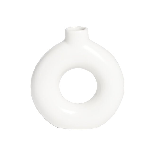 Vase c&eacute;ramique noir H15cm