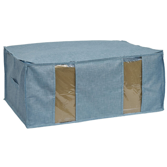 Housse de rangement pour v&ecirc;tements Bleu - L65 x l45 x H27 cm