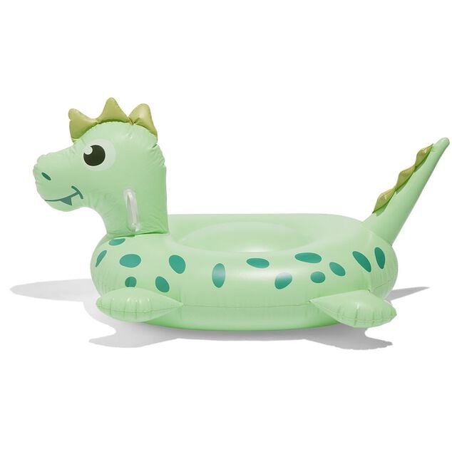 Dinosaure &agrave; chevaucher gonflable Funky vert 134x76cm