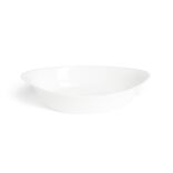 Plat ovale 29x17cm Luminarc blanc avec motifs
