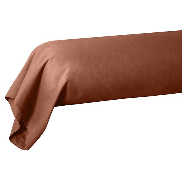 Taie de traversin 85x185 cm sienne