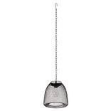 Lanterne solaire m&eacute;tal grillag&eacute; noir