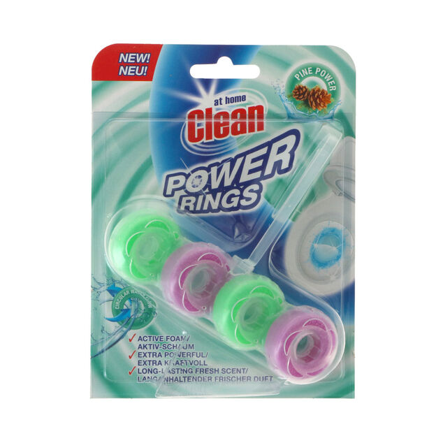 Bloc WC mousse active Power Rings senteur pin