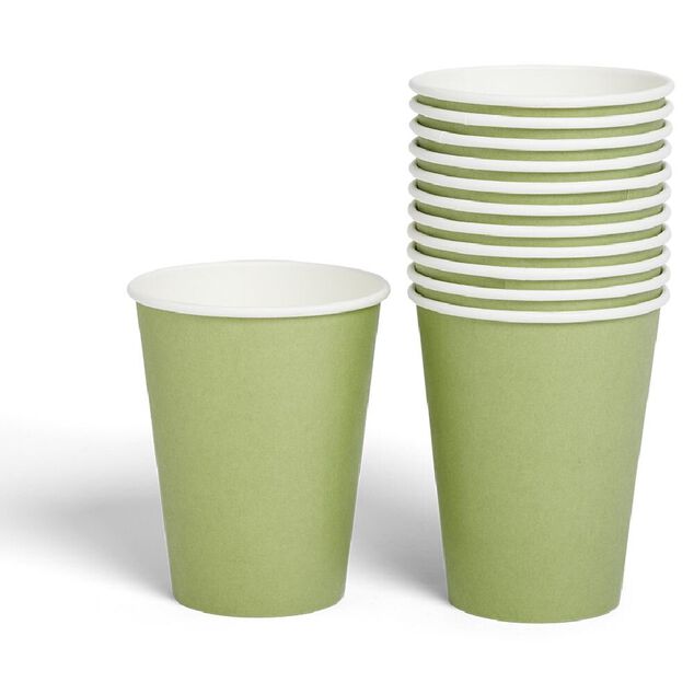 Gobelet en carton 36cl Vert olive x12
