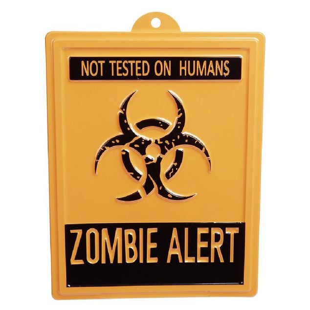Pancarte zombie danger
