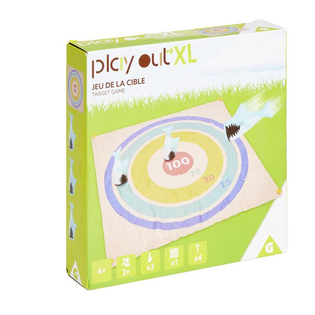 Tapis jeu de cible XL avec requins 1x1m