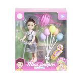 Mini poup&eacute;e avec accessoires - 3 mod&egrave;les