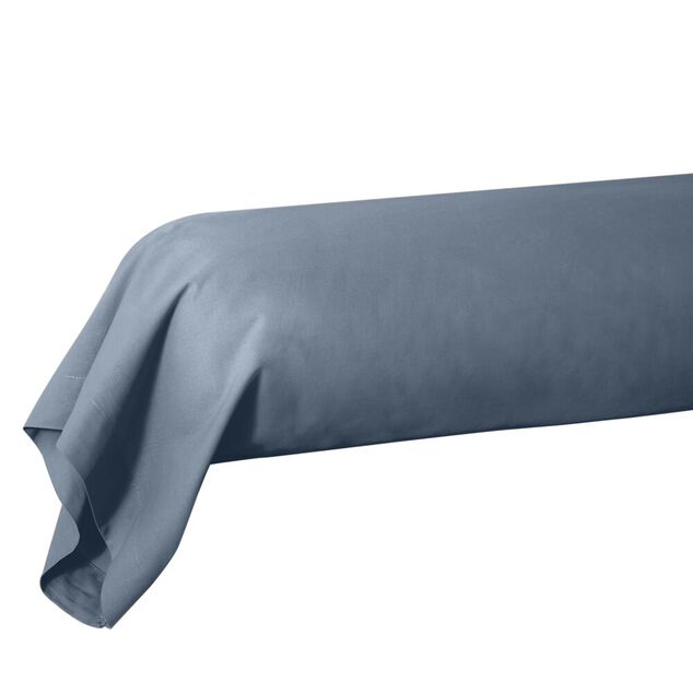 Taie de traversin 85x185cm 100% coton bleu chin&eacute;