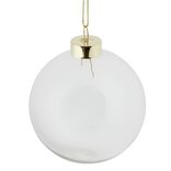 Boule de Noël verre Ø8cm - 3 modèles