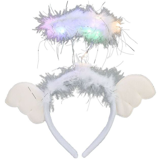 Serre-tête ange à LED multicolore