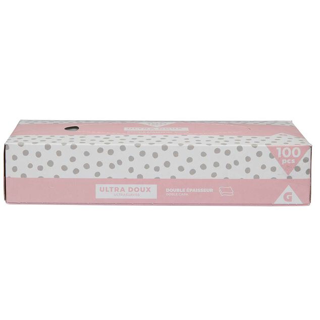 Boîte de 100 mouchoirs double épaisseur