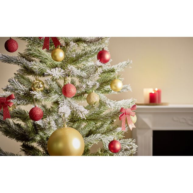 Boule de No&euml;l rouge x15