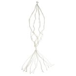 Suspension coton style macram&eacute; pour pot de jardin H140cm