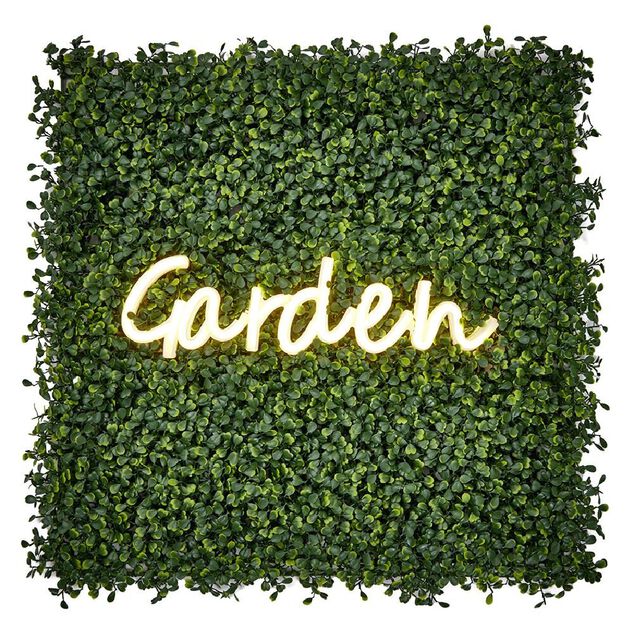 Carr&eacute; v&eacute;g&eacute;tal artificiel feuilles vertes 50x50cm clipsable