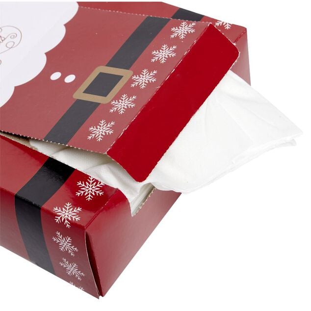 Serviette en papier x100 dans bo&icirc;te P&egrave;re No&euml;l