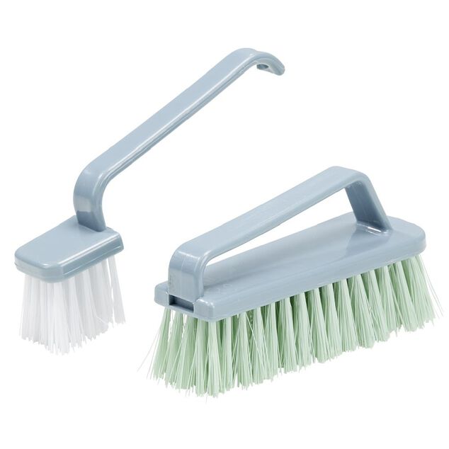 Brosse 2en1 Homclean poils souples et durs grise