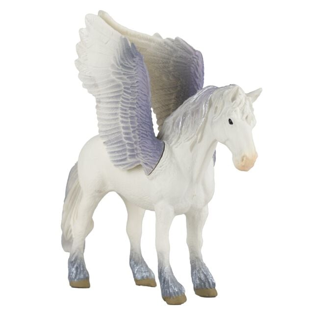 Figurine licorne ou griffon cr&eacute;ature fantastique blanc 14x4,5xH10cm (2 mod&egrave;les)