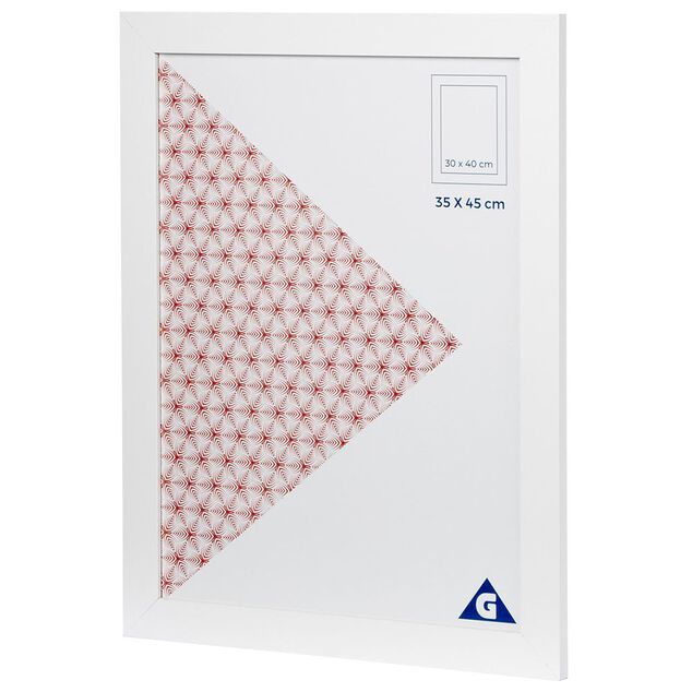 Cadre photo blanc 1 vue 30 x 40 cm