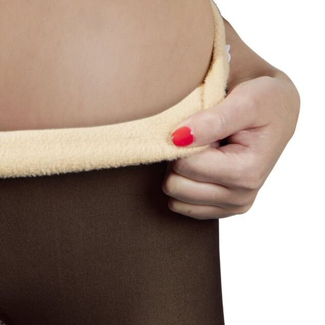 Collant polaire "fausse peau"