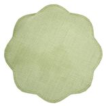 Set de table forme fleur papier tiss&eacute; pastel uni &Oslash;38cm (3 mod&egrave;les)