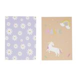 Kit invitation 8 personnes cartes et enveloppes thème fée licorne