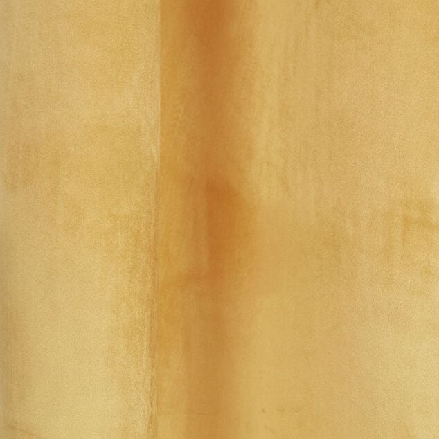 Rideau polyester 140x240cm effet velours jaune