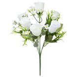 Piquet de roses - Fleur artificielle blanc