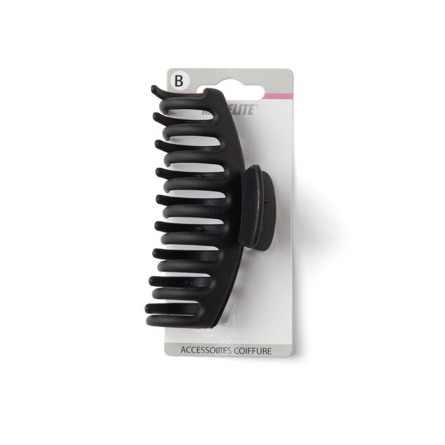 Pince cheveux crabe noir mat L11cm