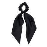 Chouchou foulard satiné noir