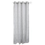 Voilage &agrave; oeillets jacquard losange gris