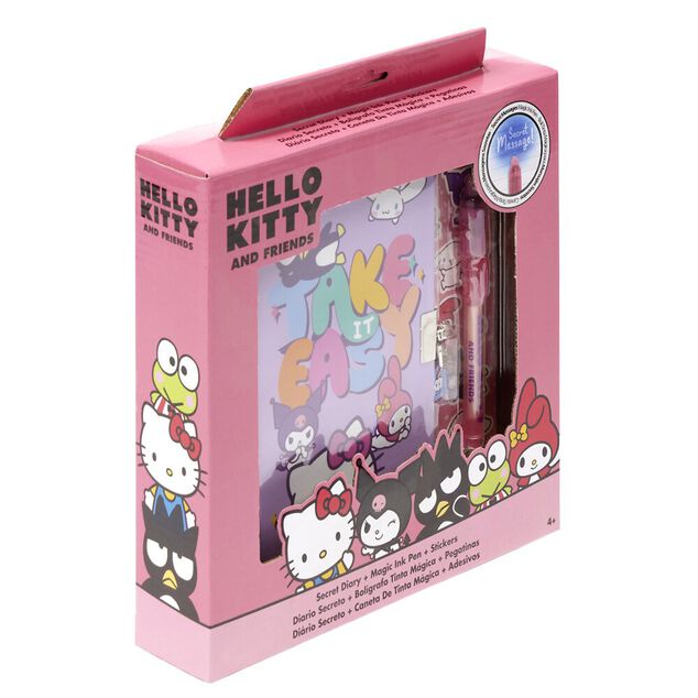 Journal intime Hello Kitty avec stylo encre magique 22x22,5cm