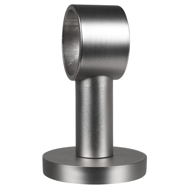 Support plafond pour tringle gris m&eacute;tal