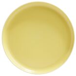 Assiette &agrave; dessert Oslo porcelaine jaune &Oslash;19cm