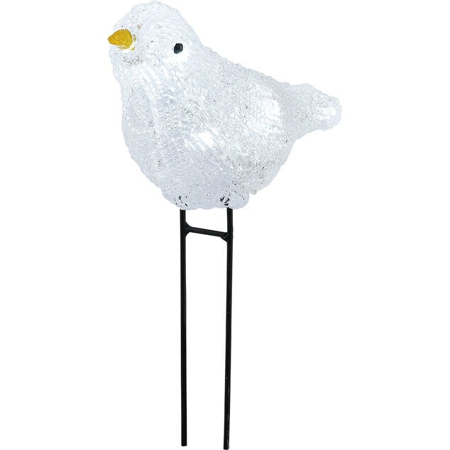Oiseau lumineux &agrave; planter 7 led d&eacute;co No&euml;l