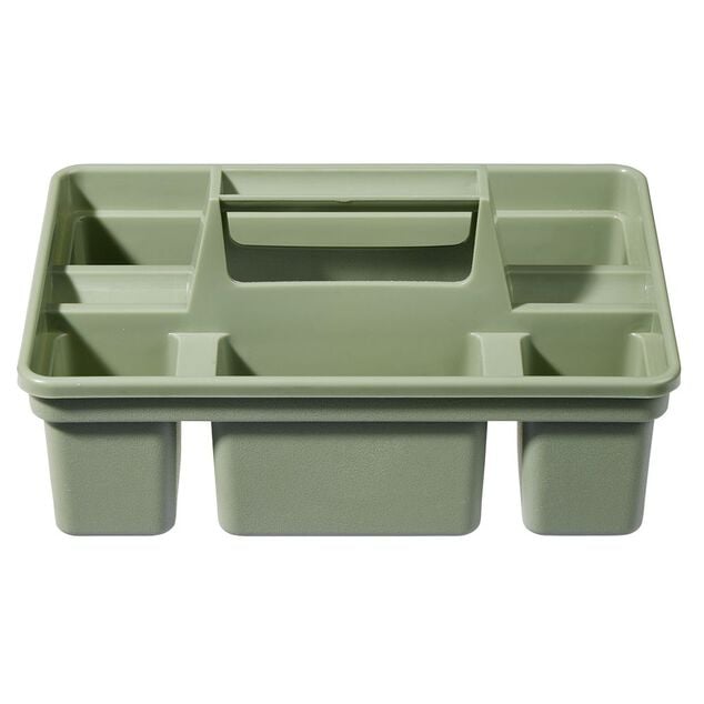 Panier de rangement compartiment&eacute; vert
