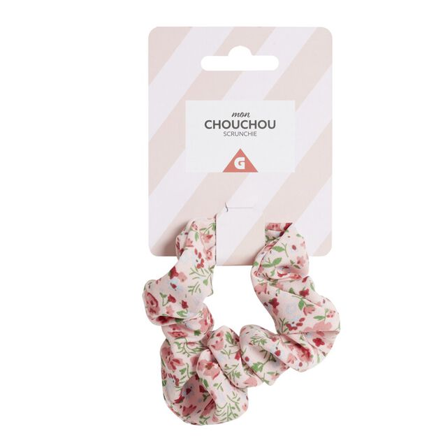 Chouchou à cheveux en tissu imprimé Ø10cm (3 modèles)