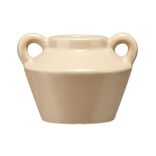 Bougeoir c&eacute;ramique x3 forme amphore &Oslash;8xH6cm