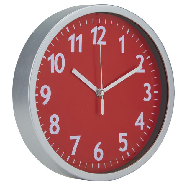 Horloge ronde en m&eacute;tal &Oslash;20 cm