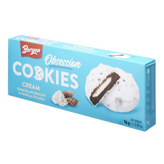 Biscuit cookies cr&egrave;me et cacao 96g