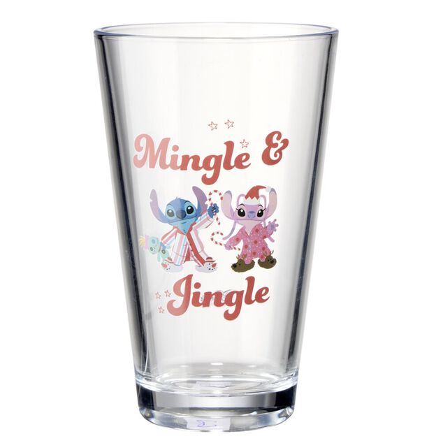 Verre x3 Disney Stitch No&euml;l en verre 30cl