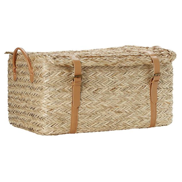 Malle en jonc 52 x 31 x H.25 cm