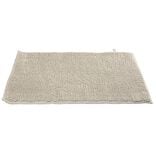 Tapis de salle de bain chenille taupe 65x45 cm