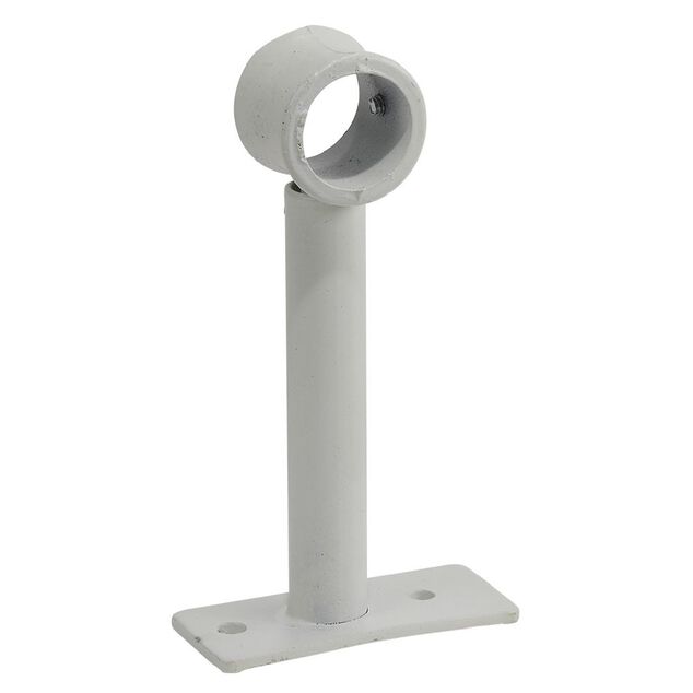 Support extensible m&eacute;tal blanc pour tringle &agrave; rideau &Oslash;2xL8/16,5cm