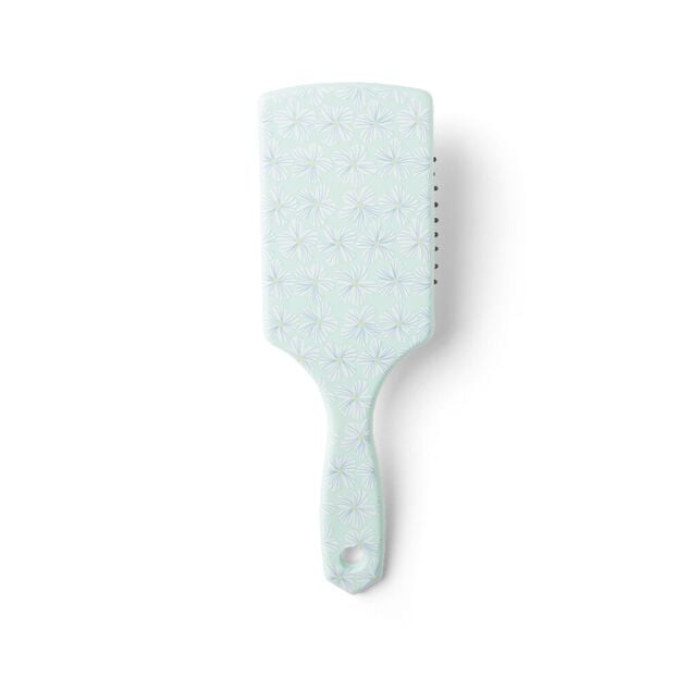 Brosse &agrave; cheveux en plastique imprim&eacute; 4 coloris