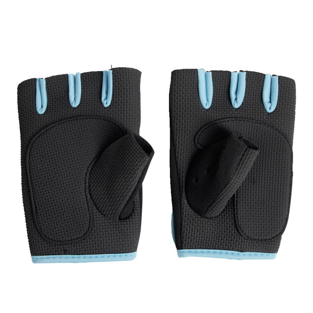 Gants de sport n&eacute;opr&egrave;ne et polyester noir