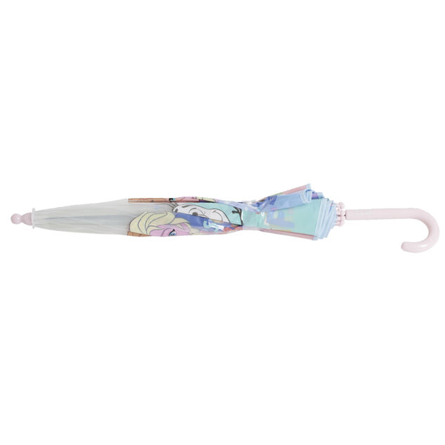 Parapluie bulle Frozen bleu polyester et m&eacute;tal
