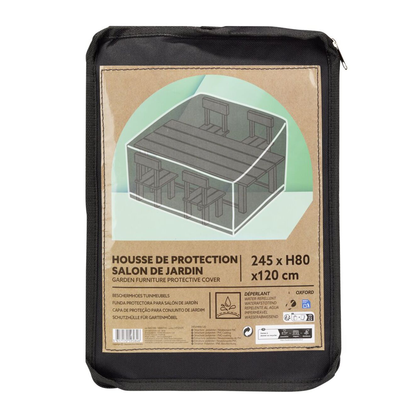 Housse de protection pour maison de jeu en bois pour enfants, tissu Oxford 210D, résistant aux intempéries, bouclier de protection pour extérieur en bois (145 x 145 x 160 cm