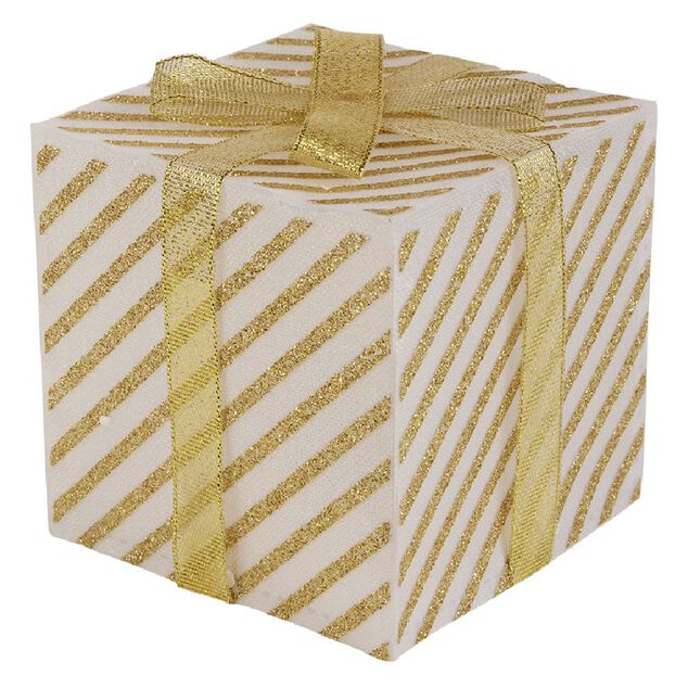 Décoration cadeau lumineux à LED multicolore H10 cm